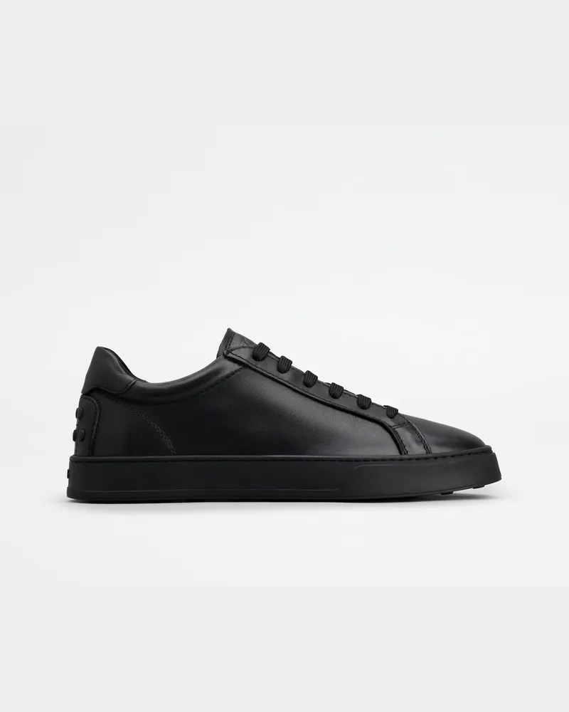 TOD'S Sneakers aus Leder, SCHWARZ Shoes Schwarz