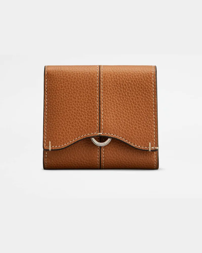 TOD'S Portemonnaie aus Leder, BRAUN,  - Wallets Braun