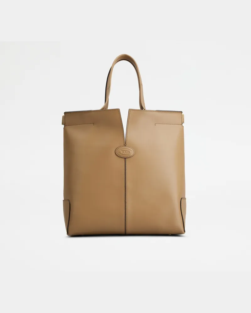 TOD'S Di Bag Folio aus Leder Small, BRAUN,  - Bags Braun