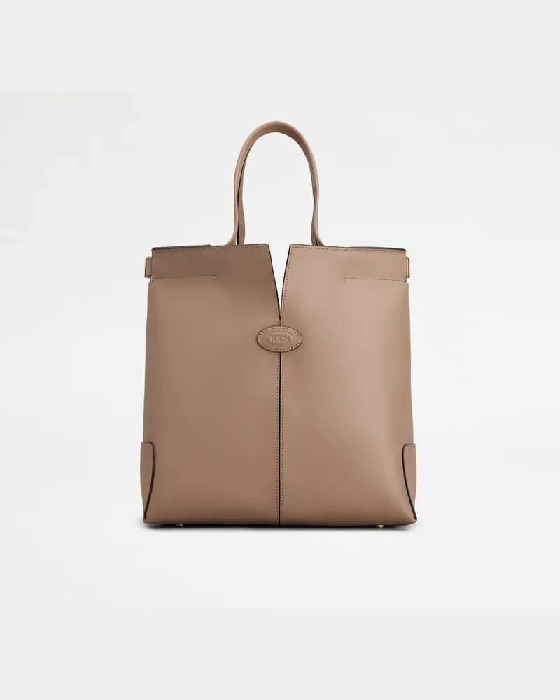 TOD'S Di Bag Folio aus Leder Small, BRAUN,  - Bags Braun