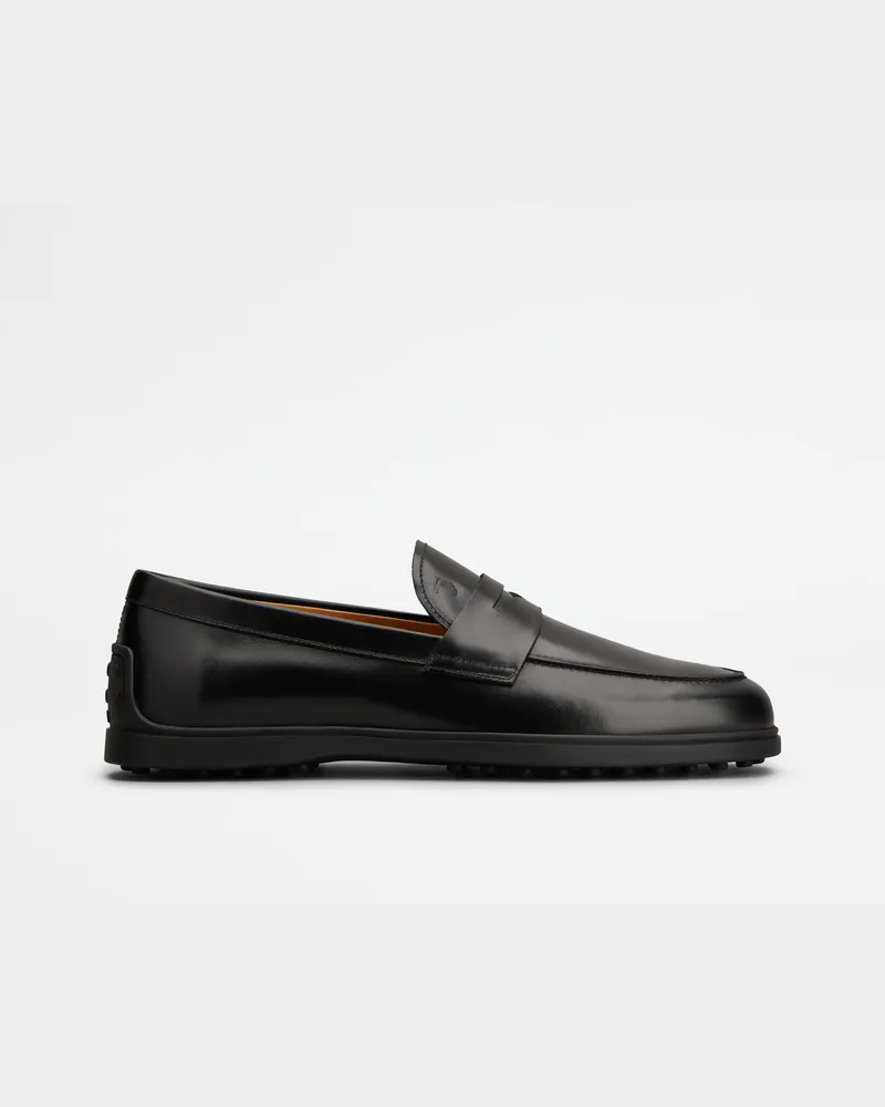 TOD'S Loafers aus Leder, SCHWARZ Shoes Schwarz