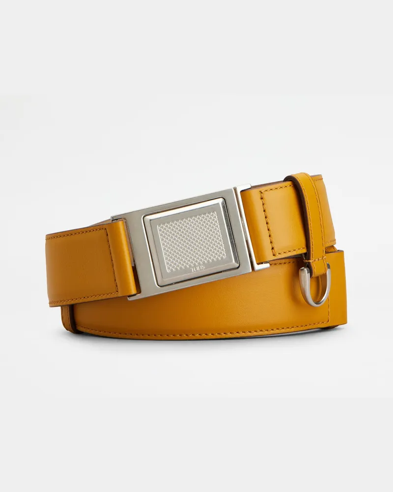 TOD'S Gürtel aus Leder, GELB Belts Gelb