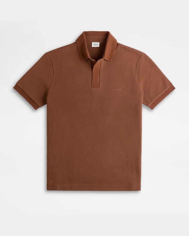 TOD'S Poloshirt aus Pikee, BRAUN Shirts Braun