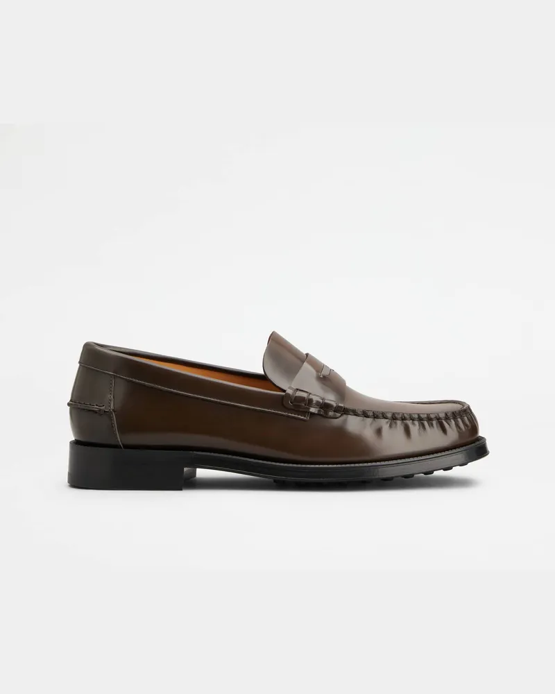TOD'S Loafers aus Leder, BRAUN Shoes Braun