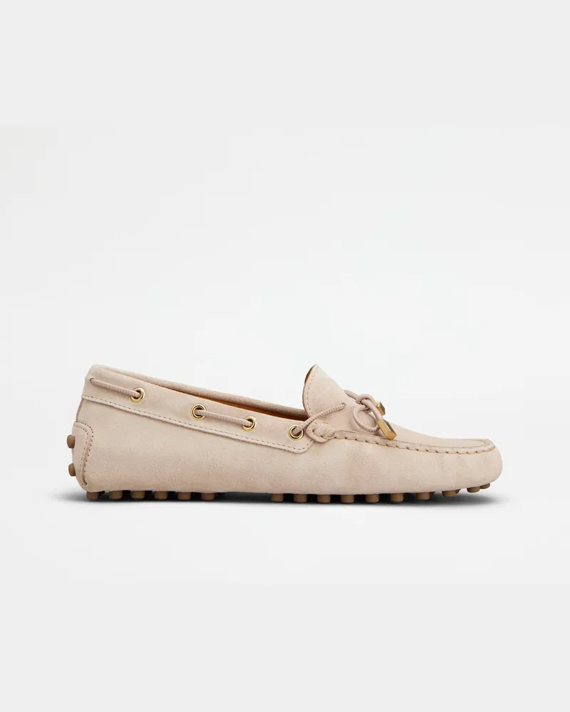TOD'S Mokassins Gommino aus Veloursleder, ROSA Shoes Rosa