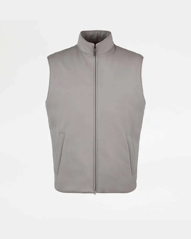 TOD'S Weste aus Soft Touch-Mikrofaser, GRAU Coat / Trench Grau