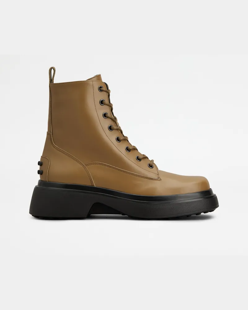 TOD'S Schnürboots aus Leder, BRAUN Shoes Braun