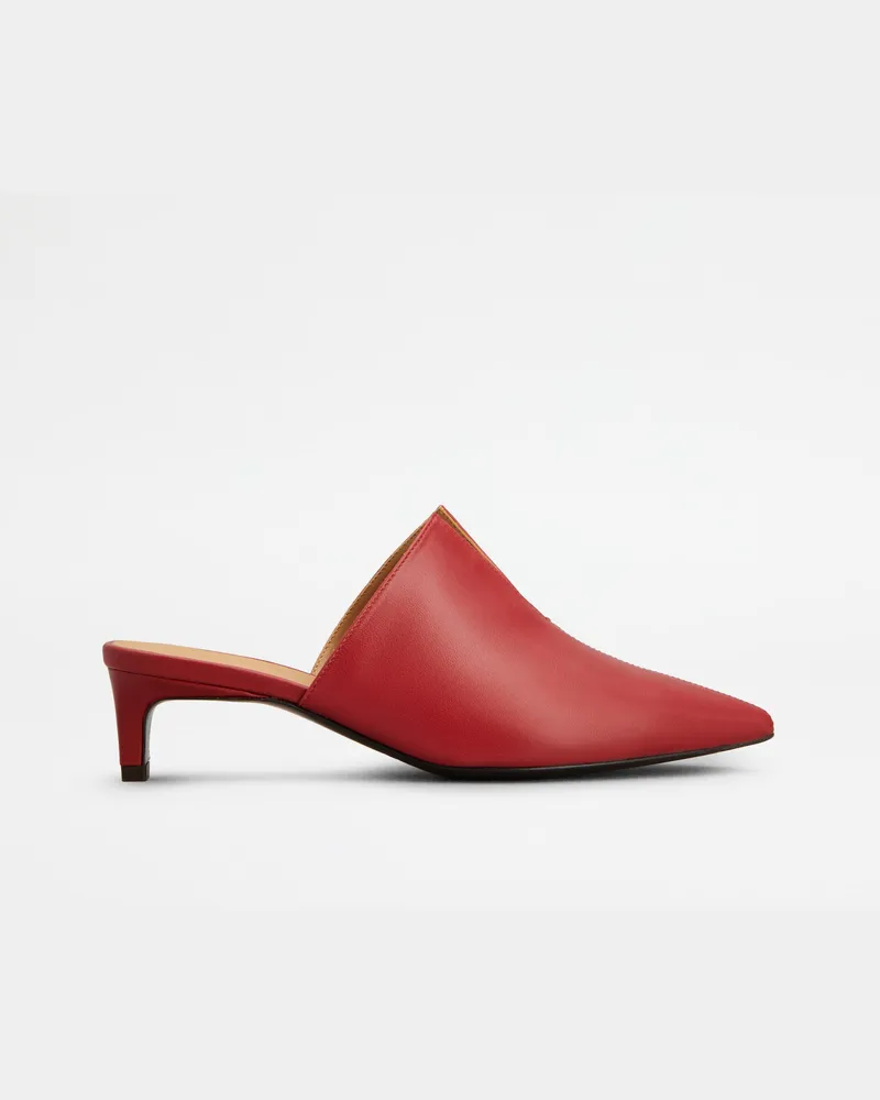 TOD'S Mules aus Nappaleder, ROT Shoes Rot
