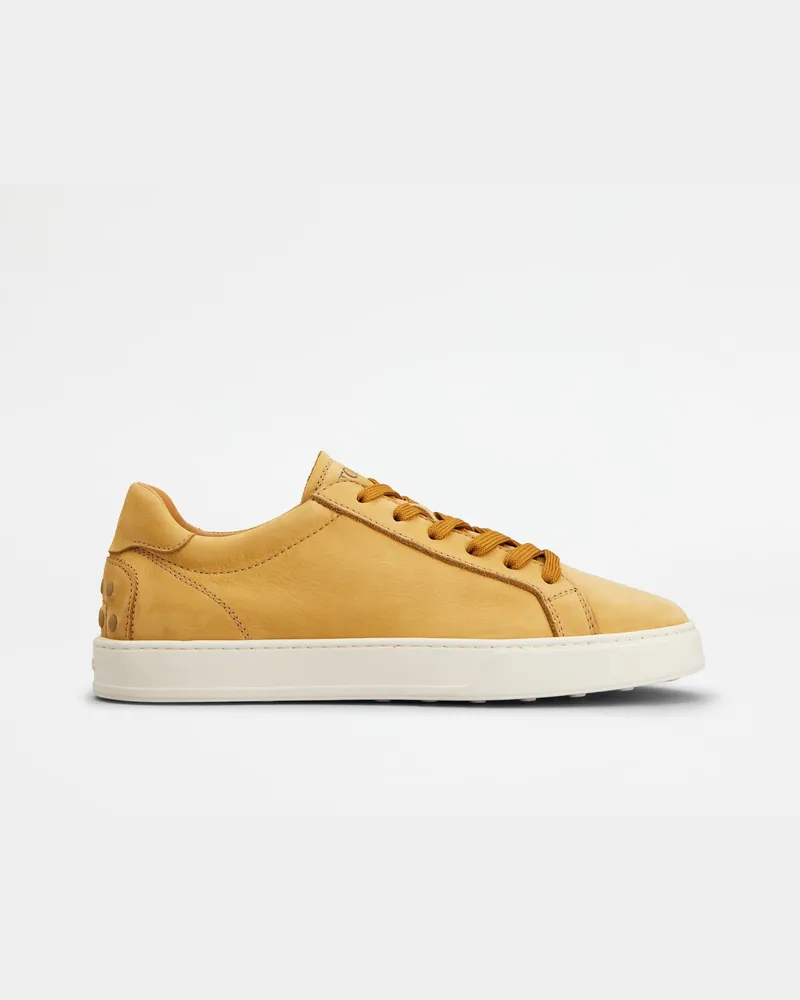 TOD'S Sneakers aus Nubukleder, GELB Shoes Gelb