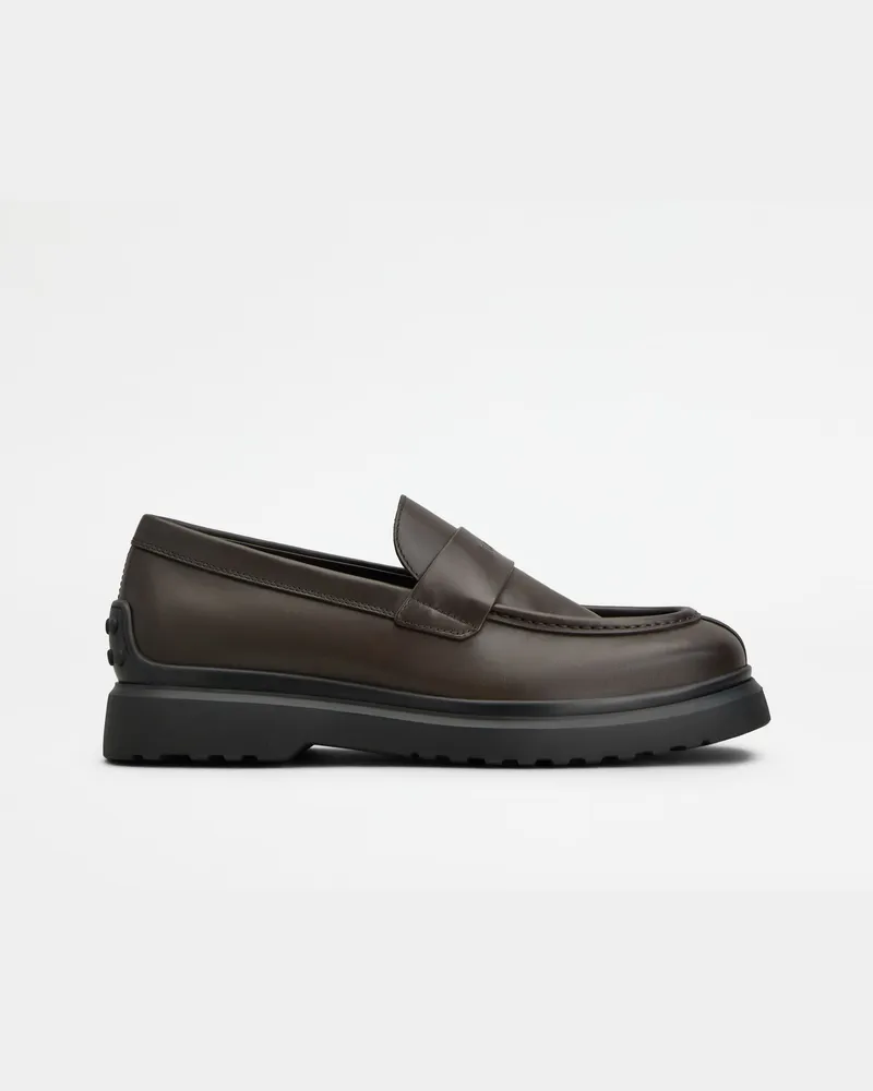 TOD'S Loafers aus Leder, BRAUN Shoes Braun