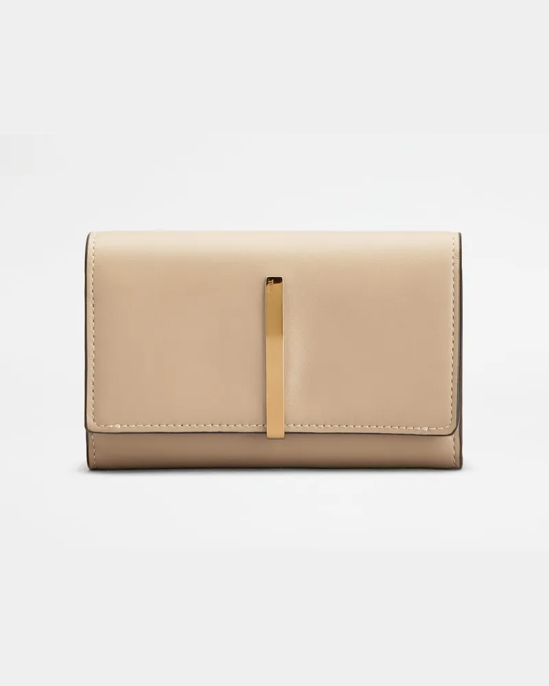 TOD'S Portemonnaie aus Leder, BEIGE,  - Wallets Beige
