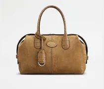 Di Bag Bauletto-Tasche aus Veloursleder Small, BRAUN,  - Bags