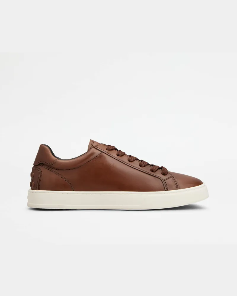 TOD'S Sneakers aus Leder, BRAUN Shoes Braun