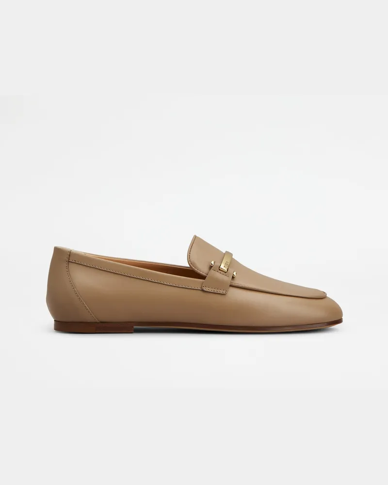 TOD'S Loafers aus Leder, BEIGE Shoes Beige