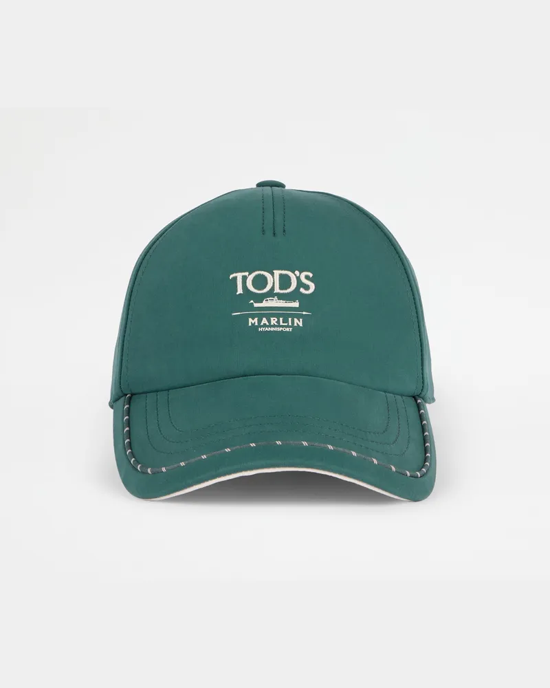 TOD'S Cap mit Visier aus technischer Baumwolle, GRÜN,  - Bags Grün
