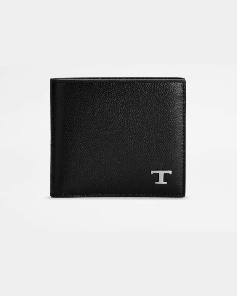 TOD'S Portemonnaie aus Leder, SCHWARZ,  - Wallets Schwarz