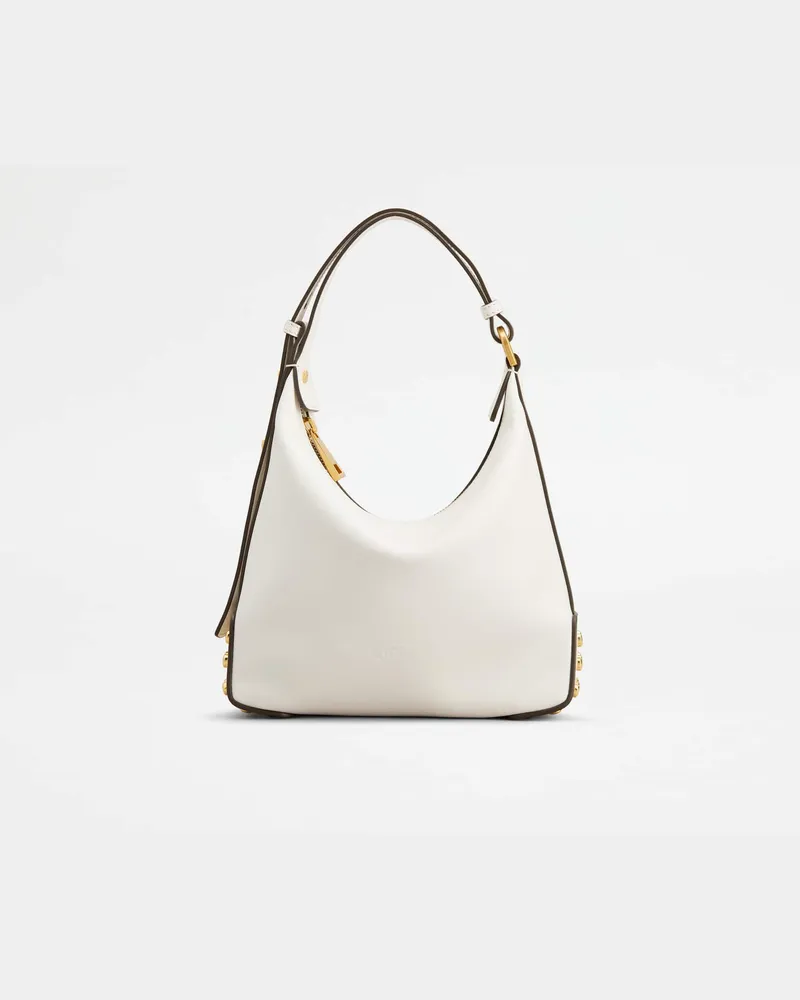 TOD'S Mini Bag Metal Dots aus Leder, WEISS,  - Bags Weiss