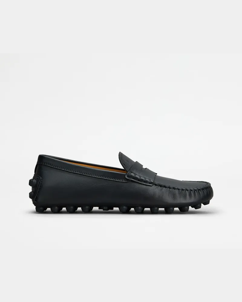 TOD'S Mokassins Gommino Bubble aus Leder, SCHWARZ Shoes Schwarz
