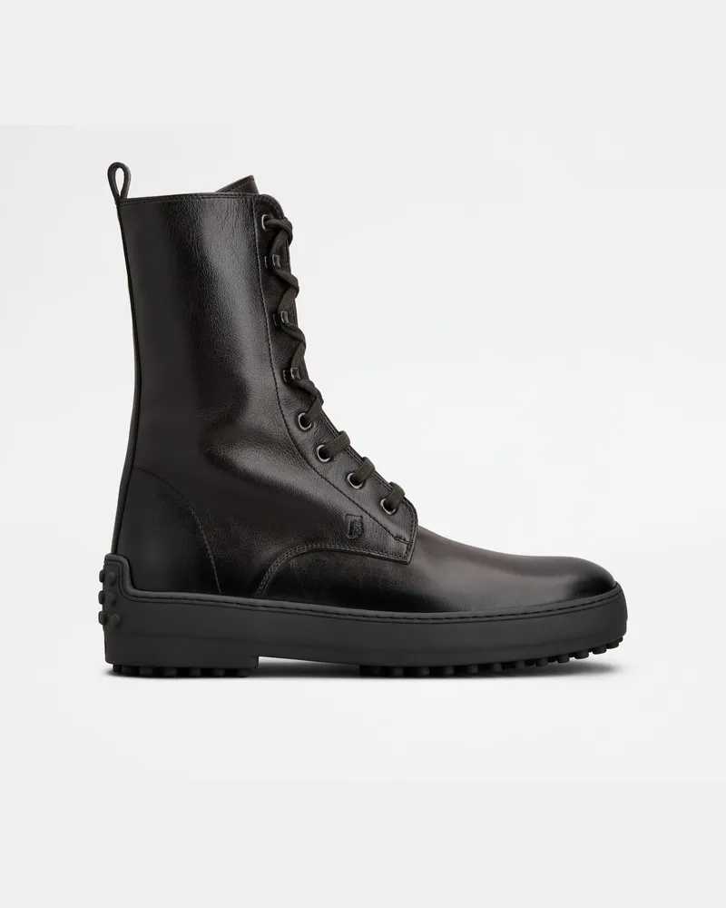 TOD'S Stiefeletten Winter Gommino aus Leder, BRAUN Shoes Braun