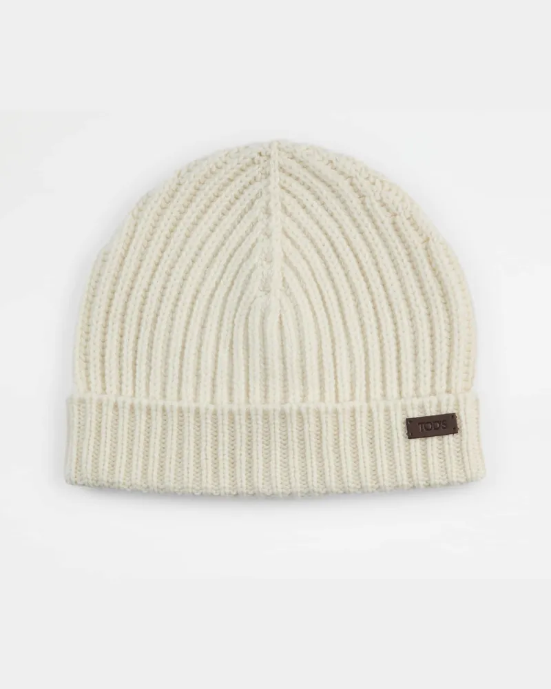 TOD'S Mütze aus Kaschmir, WEISS,  - Bags Weiss