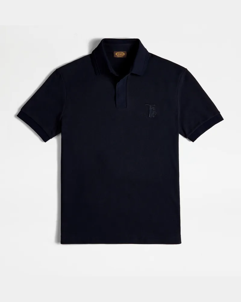 TOD'S Poloshirt aus Pikee, BLAU, XX - Shirts Blau