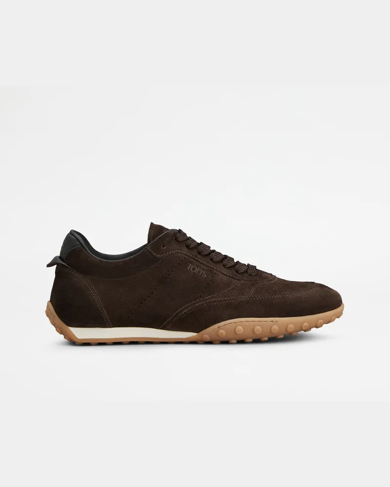 TOD'S Sneakers aus Veloursleder, BRAUN Shoes Braun