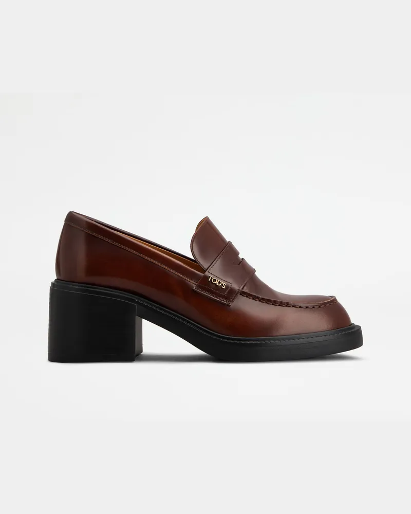 TOD'S Loafers aus Leder, BRAUN Shoes Braun