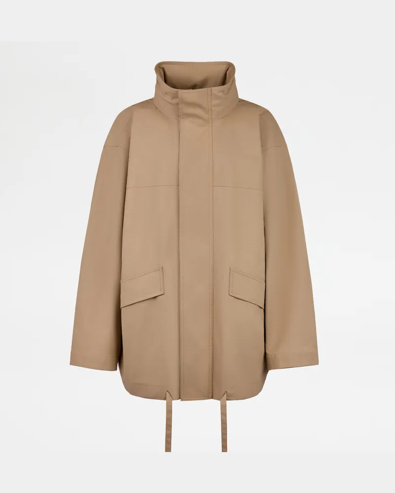 TOD'S Windbreaker aus Baumwolle, BEIGE Coat / Trench Beige