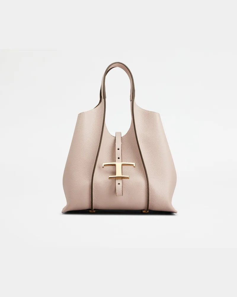 TOD'S Shopper T Timeless aus Leder Mini, ROSA,  - Bags Rosa