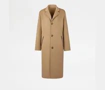 Mantel aus Double-Kaschmirstoff, BEIGE Coat / Trench