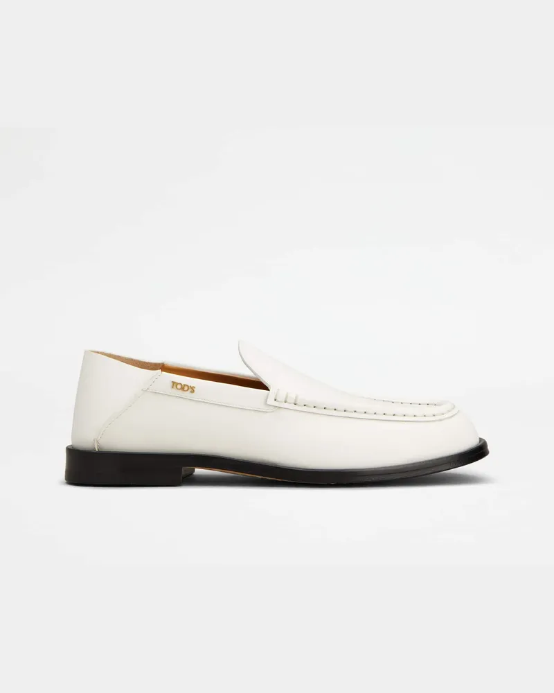 TOD'S Mules aus Leder, WEISS Shoes Weiss