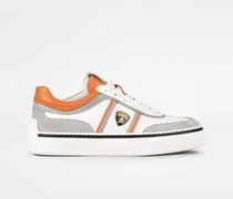 Sneakers aus Leder, ORANGE,GRAU Shoes