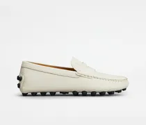 Mokassins Gommino Bubble aus Leder, CREME Shoes