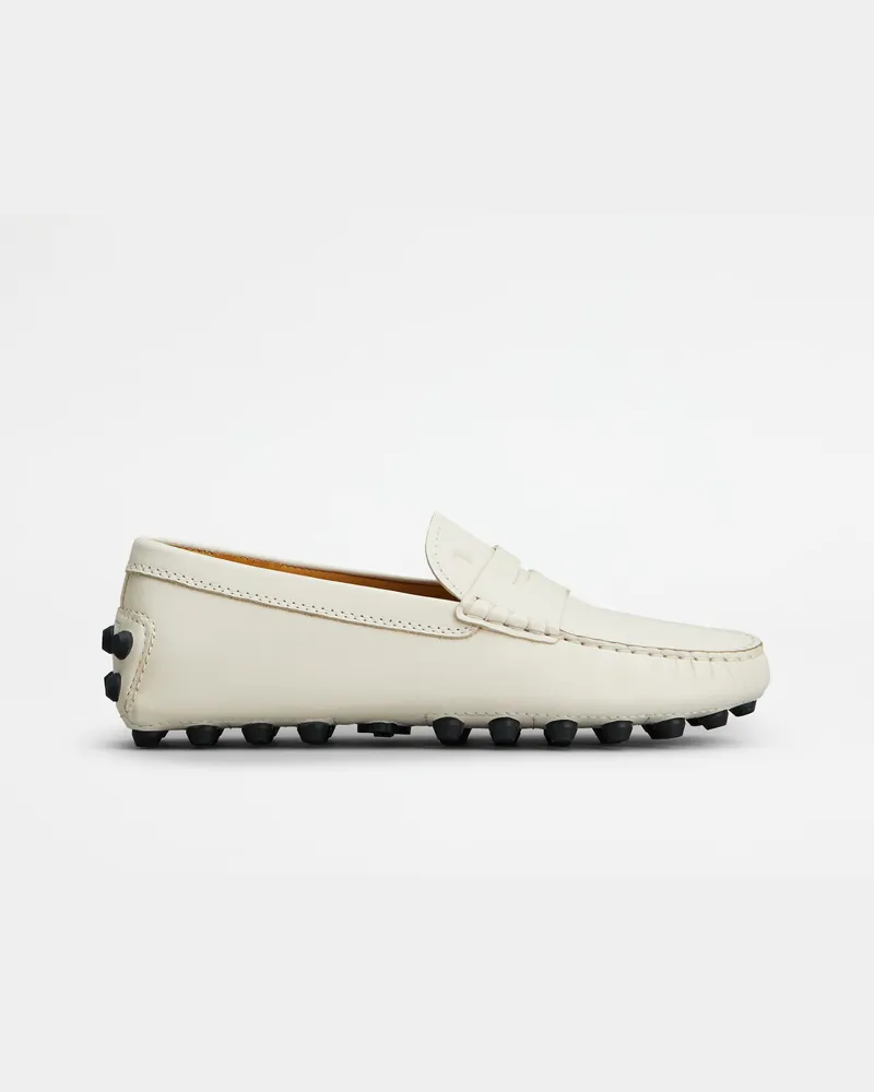 TOD'S Mokassins Gommino Bubble aus Leder, CREME Shoes Creme