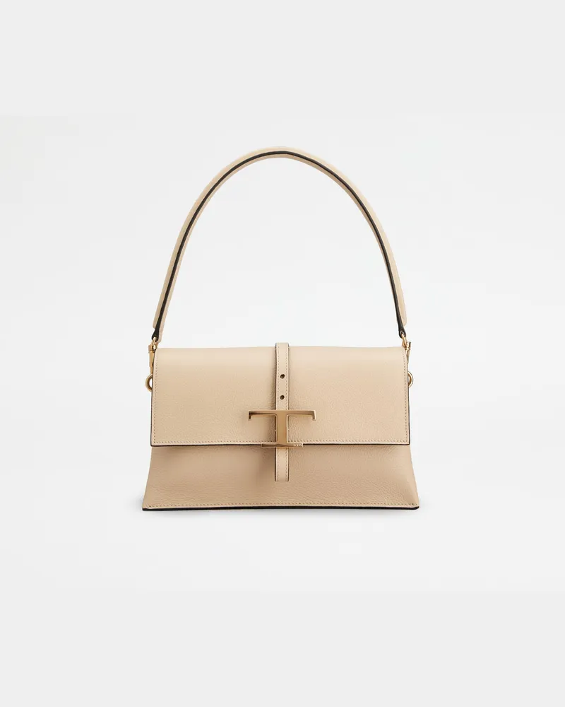 TOD'S Flap-Tasche T Timeless aus Leder Mini, BEIGE,  - Bags Beige