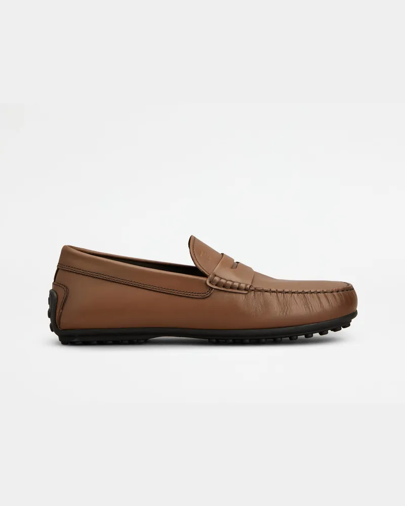 TOD'S Mokassins City Gommino aus Leder, BRAUN Shoes Braun