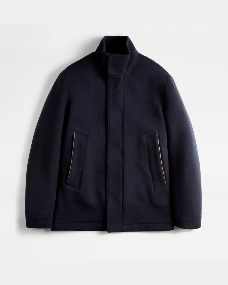 TOD'S Cabanjacke aus einer Jersey-Kaschmir-Mischung, BLAU, XX - Coat / Trench Blau