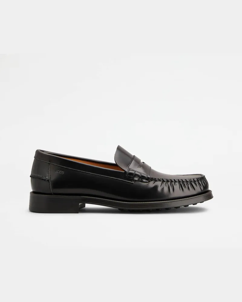 TOD'S Loafers aus Leder, SCHWARZ Shoes Schwarz