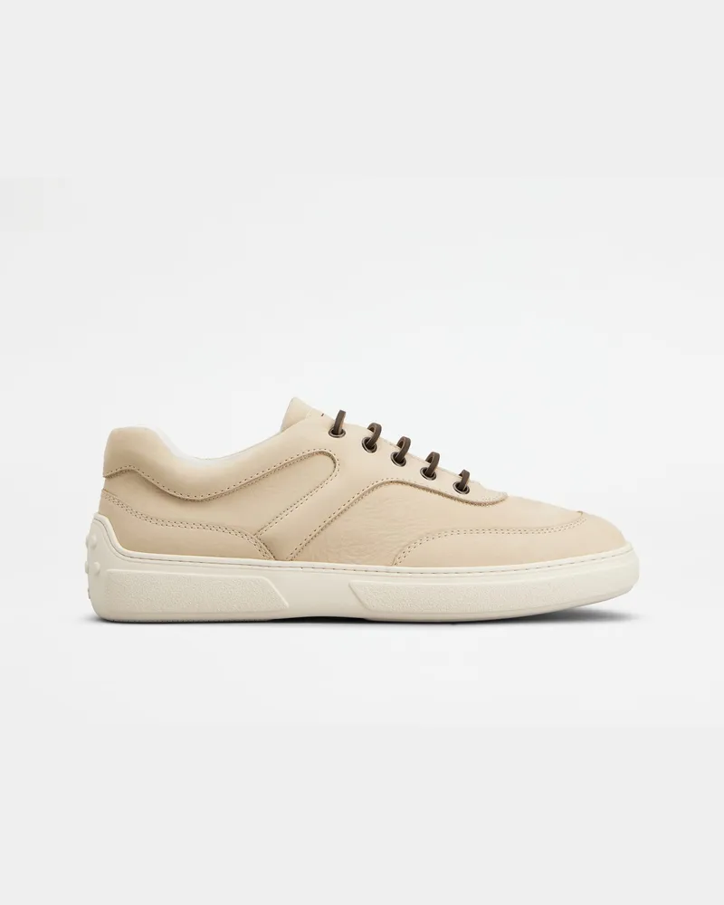TOD'S Sneakers aus Nubukleder, BEIGE Shoes Beige