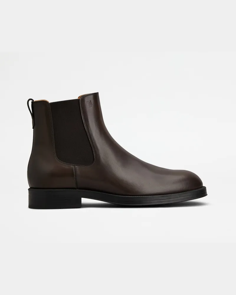 TOD'S Chelsea Boots aus Leder, BRAUN Shoes Braun