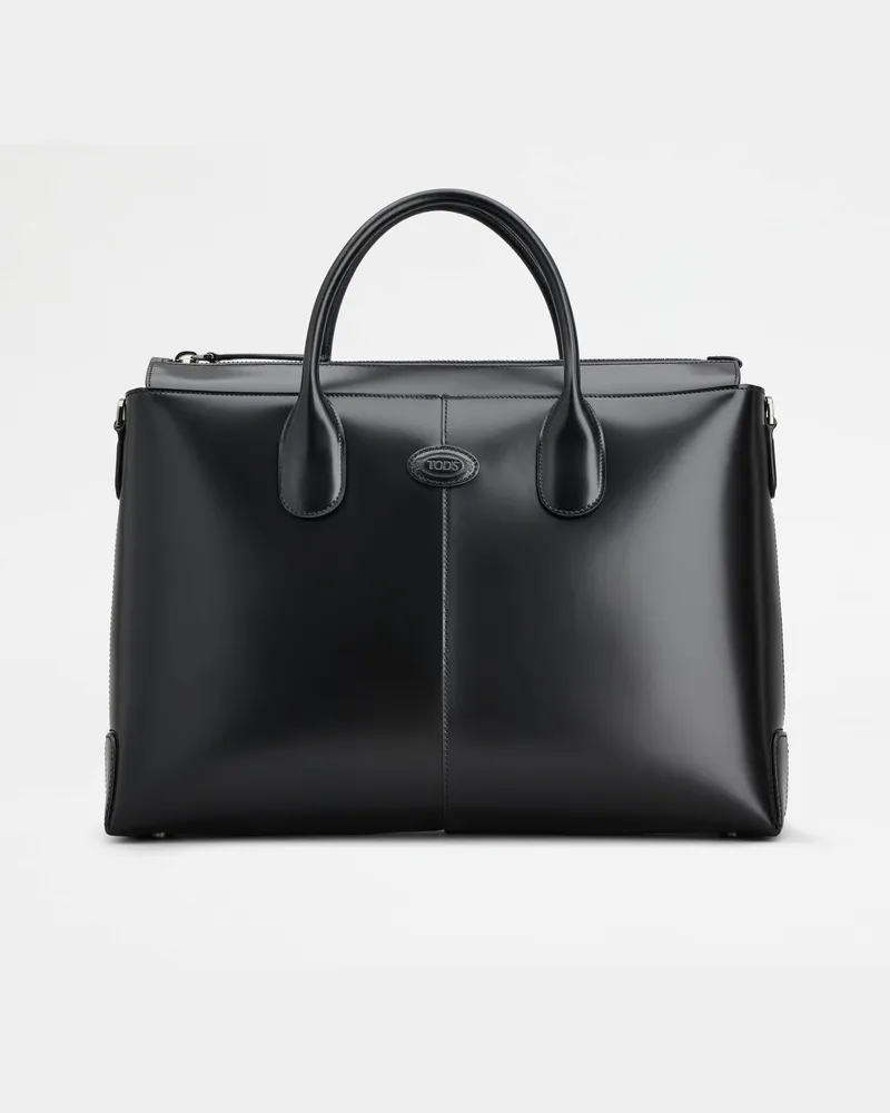 TOD'S Di Bag Aktenmappe aus Leder Medium, SCHWARZ,  - Bags Schwarz