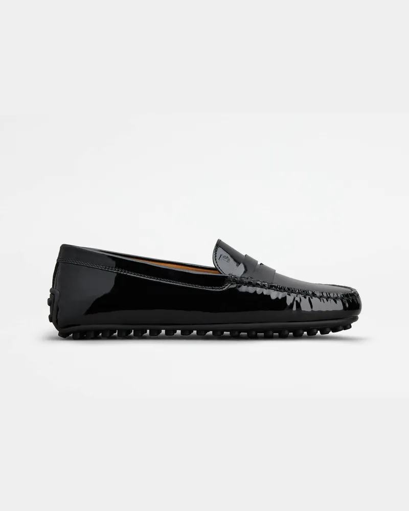 TOD'S Mokassins City Gommino aus Lackleder, SCHWARZ Shoes Schwarz