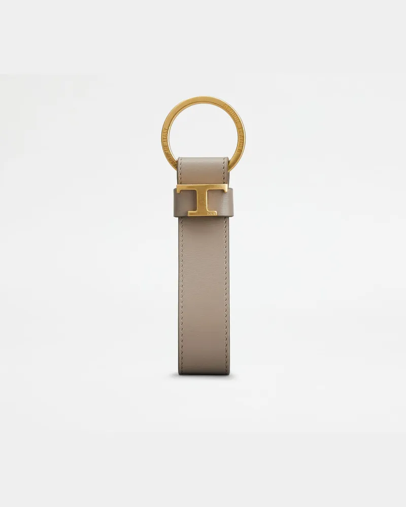 TOD'S Schlüsselanhänger aus Leder, GRAU,  - Wallets Grau