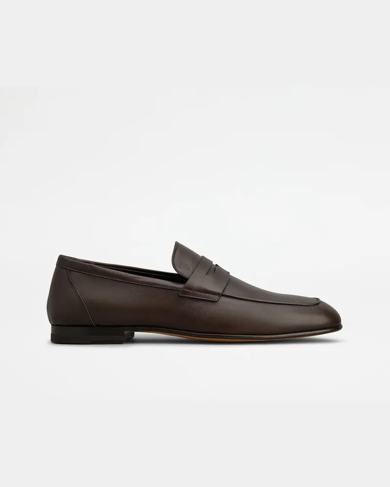 TOD'S Loafers aus Leder, BRAUN Shoes Braun