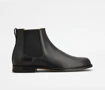 Chelsea Boots aus Leder, SCHWARZ Shoes