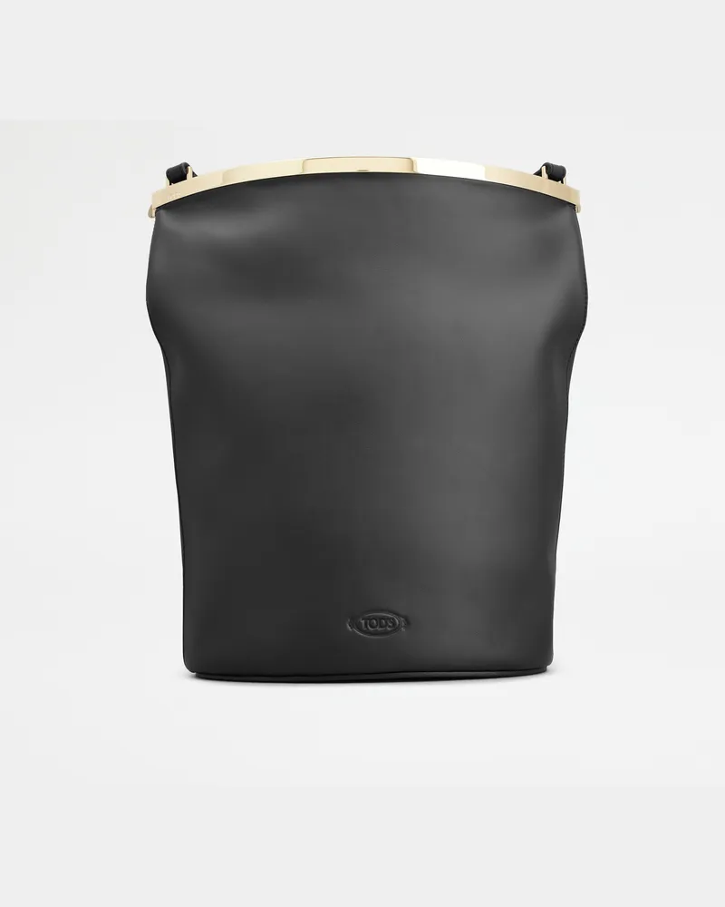 TOD'S Magenta Bag Beuteltasche aus Leder Small, SCHWARZ,  - Bags Schwarz