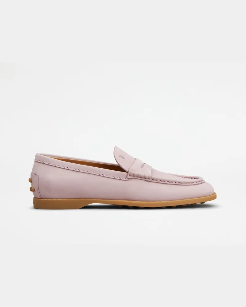 TOD'S Loafers aus Nubukleder, LILA Shoes Lila