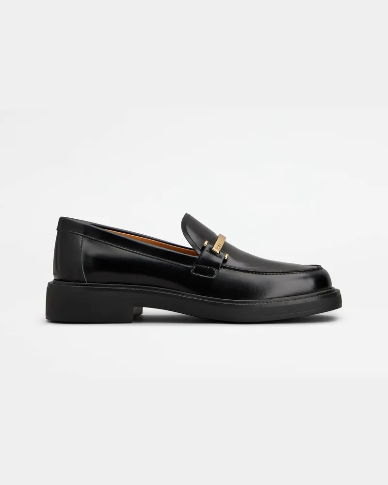 TOD'S Loafers aus Leder, SCHWARZ Shoes Schwarz