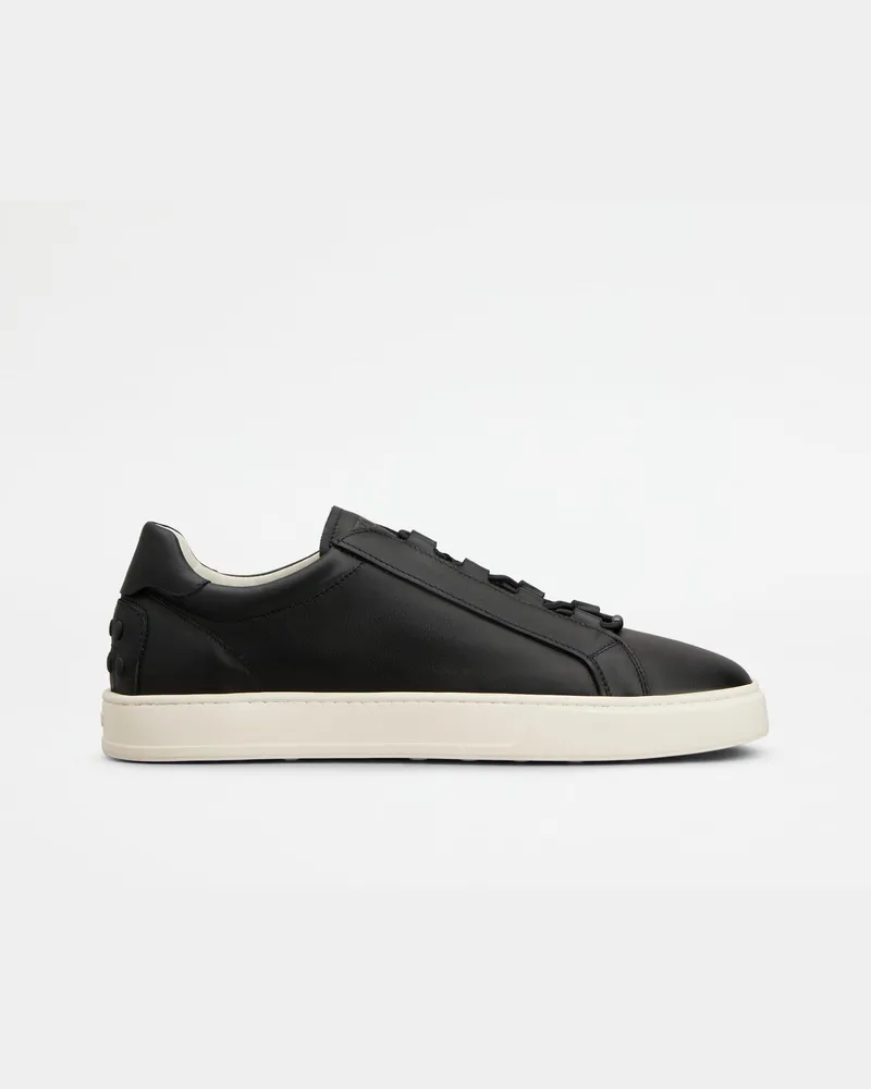 TOD'S Sneakers aus Leder, SCHWARZ Shoes Schwarz