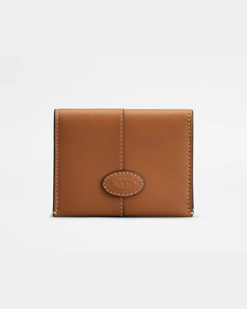 TOD'S Kartenetui aus Leder, BRAUN,  - Wallets Braun